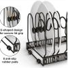 Expandable Pot Lid Organizer, Pots and Pans Lid Rack, Adjustable Pot Lid Holders for Cabinet, Clearance