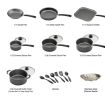 Tramontina Primaware 18 Piece Non-stick Cookware Set, Steel Gray