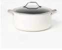 8qt Nonstick Ceramic Coated Aluminum Wide Stock Pot