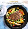 3Pcs Pre-Seasoned Cast Iron Skillet Set 6/8/10in Non-Stick