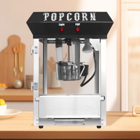 Kaitu Bar Style Popcorn Machine, 4-Ounce Popcorn Maker Popper, Black