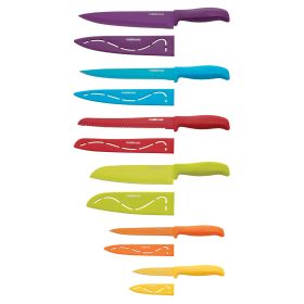 Farberware Colourworks Resin 12-Piece Stick Resistant Knife Set