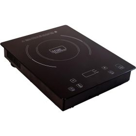 Single Burner Counter Inset Energy Efficient Induction Cooktop Black Frying Pan for Induction Cooker 1800W Electric Stoves Pot