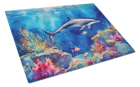 NEW Dolphin Glass Cutting Board Decorative Tempered Glass Kitchen Cutting and Serving Board Large Size Chopping Board