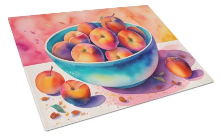 NEW Colorful Peaches Glass Cutting Board Decorative Tempered Glass Kitchen Cutting and Serving Board Large Size Chopping Board