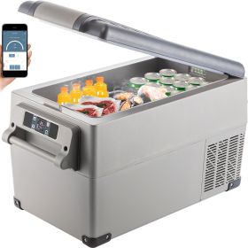 VEVOR Portable Refrigerator 37 Quart(35 Liter),12 Volt Refrigerator App Control(-4°F~68°F)