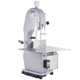 VEVOR Commercial Electric Meat Bandsaw, 1100W Stainless Steel Countertop Bone Sawing Machine, Workbeach 19.3" x 15", 0.16-7.9 Inch Cutting Thickness