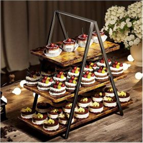 Vintage cupcake stand, 3-layer display stand, ideal for family gatherings, Christmas decorations