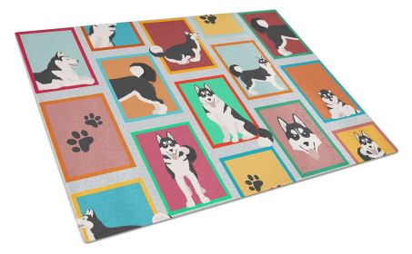 NEW Lots of Siberian Husky Glass Cutting Board Decorative Tempered Glass Kitchen Cutting and Serving Board Large Size Chopping Board