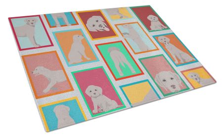 NEW Lots of Grey Labrador Retriever Glass Cutting Board Decorative Tempered Glass Kitchen Cutting and Serving Board Large Size Chopping Board