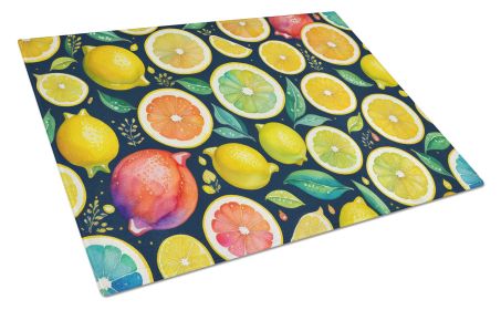 NEW Colorful Lemons Glass Cutting Board Decorative Tempered Glass Kitchen Cutting and Serving Board Large Size Chopping Board