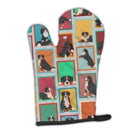 Lots of Bernese Mountain Dog Oven Mitt Heat Resistant Thick Oven Mitt for Hot Pans and Oven, Kitchen Mitt Protect Hands, Cooking Baking Glove