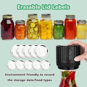 Electric Mason Jar Vacuum Sealer - BINZET Mason Jar Vacuum Sealing Kit For Food Storage