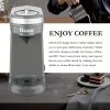 CHULUX Single Serve Coffee Brewer for Pod Capsule with 12 Ounce Built-in Water Tank,800 Watts,Gray