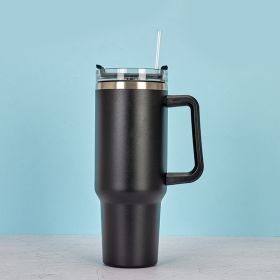 1200ml Stainless Steel Mug Coffee Cup Thermal Travel Car Auto Mugs Thermos 40 Oz Tumbler with Handle Straw Cup Drinkware New In (capacity: 1200ml, Color: Q)