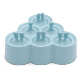 Ice Mold Ice Cube Maker Candy Bar Ice Pop Maker Ice Cream Kitchen Accessories Silicone Molds Popsicle Molds With Lid DIY Mould (Color: Blue)