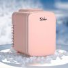 Simple Deluxe Mini Fridge: Compact Portable Cooler & Warmer for Skincare, Beverages, Food, and Cosmetics