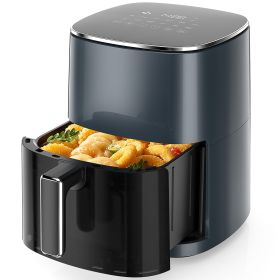 Air Fryer 6 Quart Capacity with Window Square Air Fryer 12-in-1 Air Fry, Roast, Reheat, Dehydrate, Bake, Steam with 400F, gray (Color: as Pic)