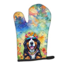 Bernese Mountain Dog Hippie Dawg Oven Mitt Heat Resistant Thick Oven Mitt for Hot Pans and Oven, Kitchen Mitt Protect Hands, Cooking Baking Glove (default: default)