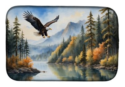 Eagle in Flight Dish Drying Mat Absorbent Dish Drying Mat Pad for Kitchen Counter Dish Drainer Mat for Countertop, 14 x 21", Multicolor (default: default)