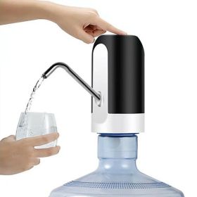 Water Bottle Electric Automatic Universal Dispenser 5 Gallon USB USB Water Dispenser Automatic Drinking Water Bottle Electric Water Bottle Pump Usb Re (Color: Black)