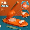 Kitchen Dumpling Maker 2 In 1 Dough Pressing Tool Set Dumpling Mold DIY Dumpling Wrapper Makers Manual Press Dumpling Crust Tool