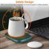 Electric Coffee Mug Warmer for Desk Auto Shut off USB Tea Milk Beverage Cup 3 Temperature Setting