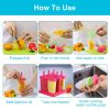 6Pcs Popsicle Molds Reusable Ice Cream DIY Ice Pop Maker Ice Bar Maker Plastic Popsicle Mold For Homemade Iced Snacks